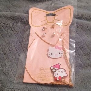 Hello Kitty Necklace Set